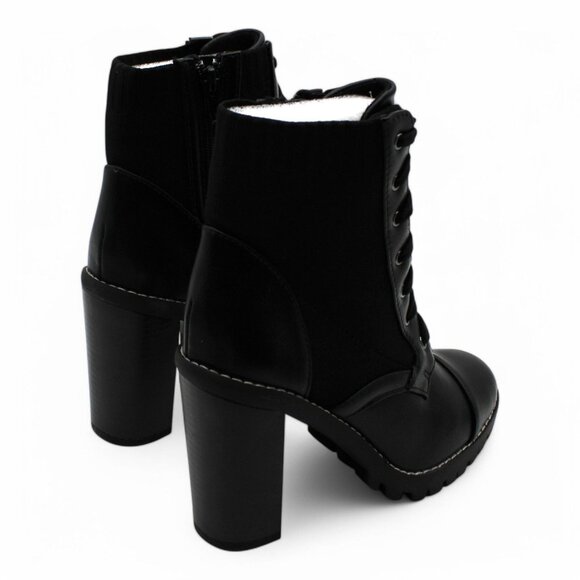 Pilas Womens Faux Leather Lace-up Booties - Picture 4 of 7